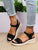 Summer Simple Wedge Heel Comfortable Daily Multi-color Buckle Women's Shoes Sandals